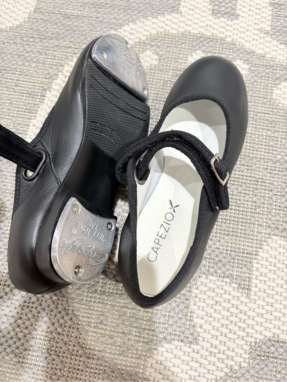 Capezio Black Mary Jane Tap Shoes for Kids
